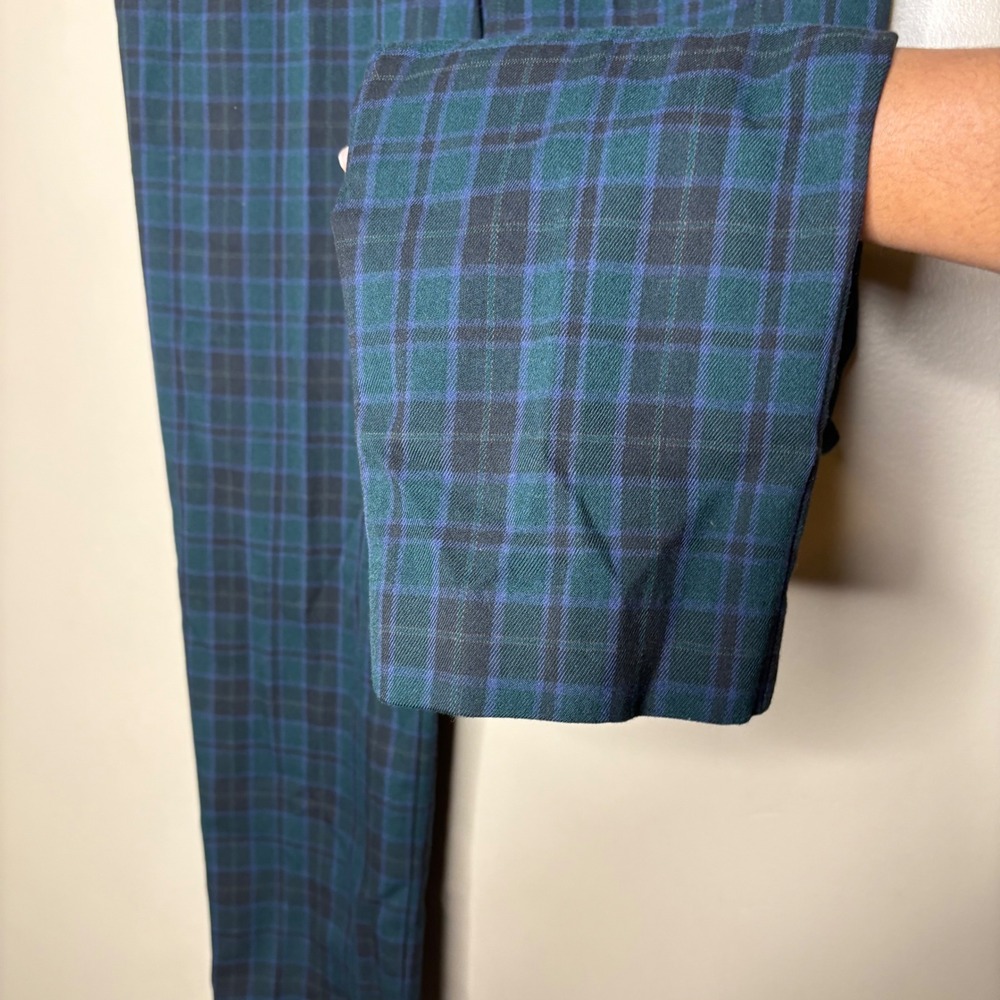 Talbots Signature Plaid Ankle Pants Womens 10 Career Preppy Business Casual - Picture 5 of 9